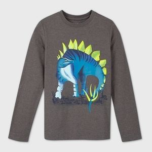 🎉 Cat & Jack Dinosaur Themed Long Sleeve Shirt - Size M (8/10)